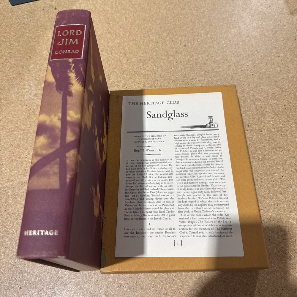 Lord Jim Heritage Press HC Slipcase Joseph Conrad Illustrated Vintage 1977